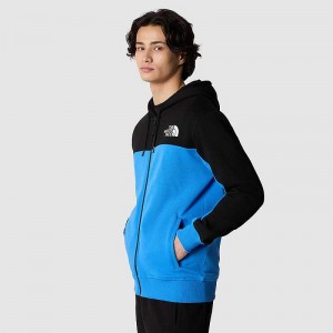 Bluza z Kapturem The North Face Icon Full-Zip Męskie Niebieskie | Polska-3840751