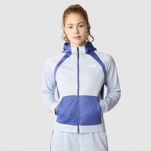 Bluza z Kapturem The North Face Mountain Athletics Full-Zip Damskie Niebieskie | Polska-2745081