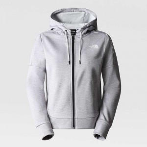 Bluza z Kapturem The North Face Reaxion Full-Zip Damskie Głęboka Szare | Polska-6142508