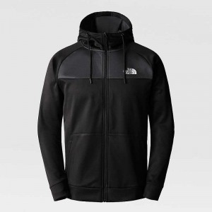 Bluza z Kapturem The North Face Reaxion Full-Zip Męskie Czarne Szare | Polska-9470216