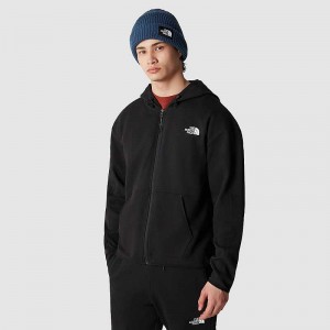 Bluza z Kapturem The North Face Tech Full-Zip Męskie Czarne | Polska-7283106