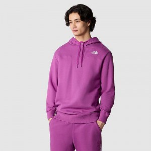 Bluza z Kapturem The North Face Zumu Męskie Fioletowe Zielone Kwiaty | Polska-2798650