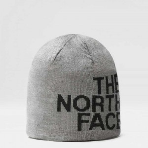 Czapka The North Face Reversible TNF Banner Męskie Szare Czarne | Polska-6924381