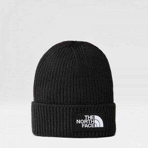 Czapka The North Face TNF Box Logo Cuff Little Dziecięce Czarne | Polska-0954726