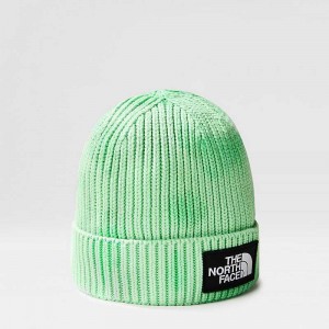 Czapka The North Face Tie Dye Logo Box Damskie Zielone | Polska-4025697