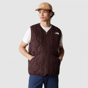 Kamizelka The North Face Ampato Męskie Czarne Brązowe | Polska-4862571