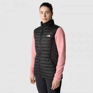 Kamizelka The North Face Hybryd Insulated Damskie Czarne Szare | Polska-0856712