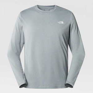 Koszulki The North Face Reaxion Amp Long-Sleeve Męskie Szare | Polska-3729648