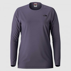 Koszulki The North Face Simple Dome Long Sleeve Damskie Głęboka Fioletowe | Polska-6750439