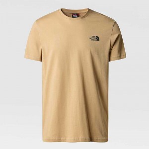 Koszulki The North Face Simple Dome Męskie Khaki Szare | Polska-9513478