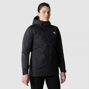 Kurtka 3 W 1 The North Face Down Insulated DryVent™ Triclimate Damskie Czarne | Polska-1306859