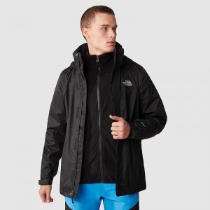 Kurtka 3 W 1 The North Face Evolve II Triclimate® Męskie Czarne | Polska-0467591