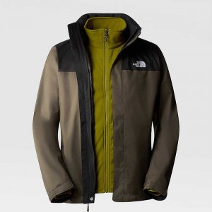 Kurtka 3 W 1 The North Face Evolve II Triclimate® Męskie Szare Brązowe Zielone | Polska-9405217