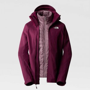 Kurtka 3 W 1 The North Face Inlux Triclimate Damskie Fuksja Szare | Polska-5368709