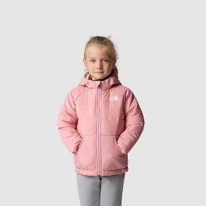 Kurtka Z Kapturem The North Face Reversible Perrito Little Dziecięce Różowe | Polska-6084597