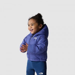 Kurtka Z Kapturem The North Face Reversible Perrito Little Dziecięce Niebieskie | Polska-3704269