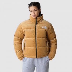 Kurtki Ocieplane The North Face 1992 Reversible Nuptse Damskie Khaki | Polska-8975301