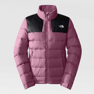 Kurtki Ocieplane The North Face Massif Damskie Czerwone Fioletowe Czarne | Polska-5314207