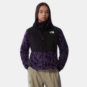 Kurtki Polarowe The North Face Printed Denali 2 Damskie Fioletowe Panterka | Polska-4183706