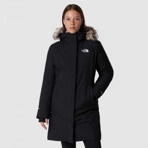 Kurtki Przeciwdeszczowe The North Face Arctic Damskie Czarne | Polska-0236781