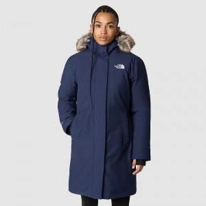 Kurtki Przeciwdeszczowe The North Face Arctic Damskie Granatowe | Polska-0529648