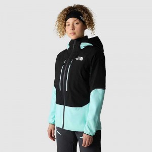 Kurtki Przeciwdeszczowe The North Face Balmenhorn FUTURELIGHT™ Damskie Czarne Turkusowe | Polska-6297504