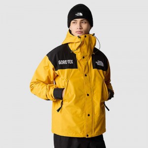 Kurtki Przeciwdeszczowe The North Face GORE-TEX® Męskie Złote Czarne | Polska-6175843