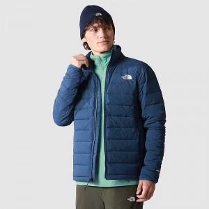 Kurtki Puchowe The North Face Belleview Stretch Męskie Niebieskie | Polska-6185374