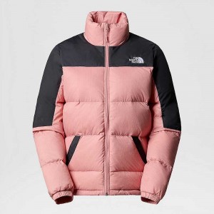 Kurtki Puchowe The North Face Diablo Damskie Różowe Czarne | Polska-7528603