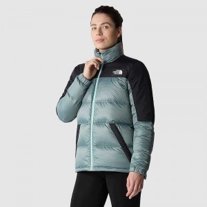 Kurtki Puchowe The North Face Diablo Damskie Turkusowe Czarne | Polska-5480132