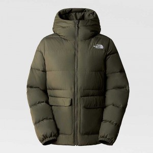 Kurtki Puchowe The North Face Gotham Damskie Szare Brązowe Zielone | Polska-7581306