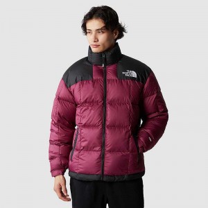 Kurtki Puchowe The North Face Lhotse Męskie Fuksja Czarne | Polska-4860715