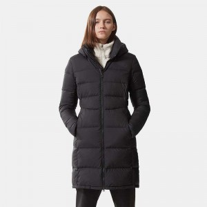 Kurtki Puchowe The North Face Metropolis Damskie Czarne | Polska-1768403