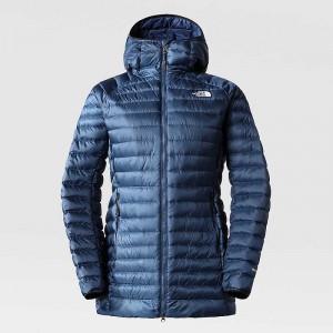 Kurtki Puchowe The North Face New Trevail Damskie Niebieskie | Polska-0235976