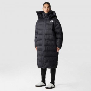 Kurtki Puchowe The North Face Oversized Long Damskie Czarne | Polska-5816329