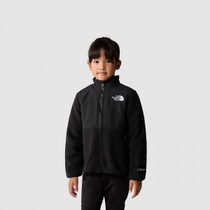 Kurtki The North Face Denali Little Dziecięce Czarne | Polska-4759281