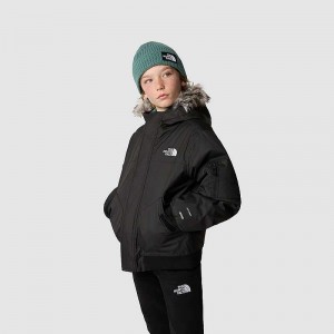 Kurtki The North Face Gotham Chłopięce Czarne | Polska-0321678