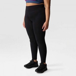 Legginsy The North Face Plus Size Zimowe Warm Essential Damskie Czarne | Polska-2630791