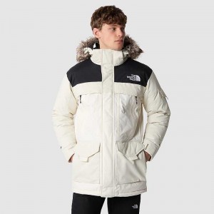 Płaszcz The North Face McMurdo 2 Męskie Białe Czarne | Polska-9362581