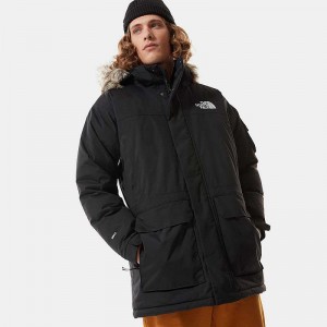 Płaszcz The North Face Recycled McMurdo Męskie Czarne | Polska-1892306