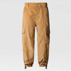 Spodnie The North Face Utility Cord Damskie Khaki | Polska-8235470