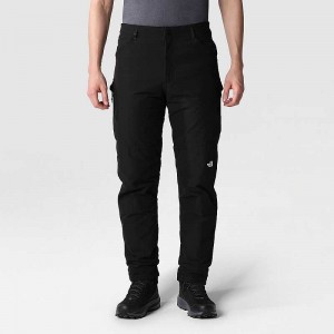 Spodnie The North Face Zimowe Exploration Tapered Cargo Męskie Czarne | Polska-6587243