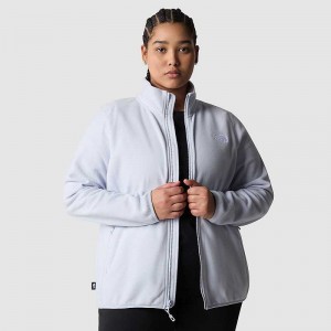 Swetry Z Polaru The North Face Plus Size 100 Glacier Full-Zip Damskie Białe | Polska-5901462