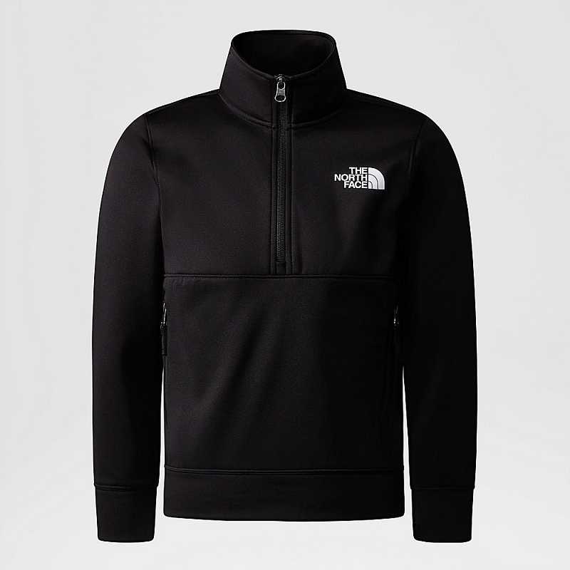 Bluza The North Face 1/4 Zip Chłopięce Czarne | Polska-3269014