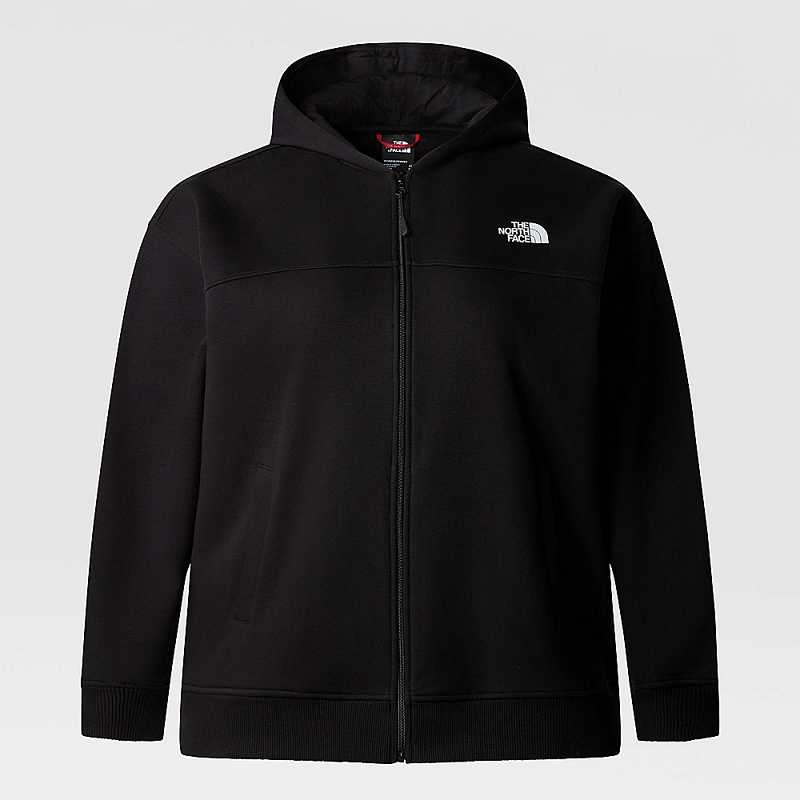 Bluza z Kapturem The North Face Plus Size Essential Full-Zip Damskie Czarne | Polska-2385471