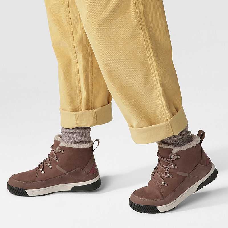 Buty Lifestyle The North Face Sierra Nieprzemakalne Damskie Jasny Szare Brązowe | Polska-2360478