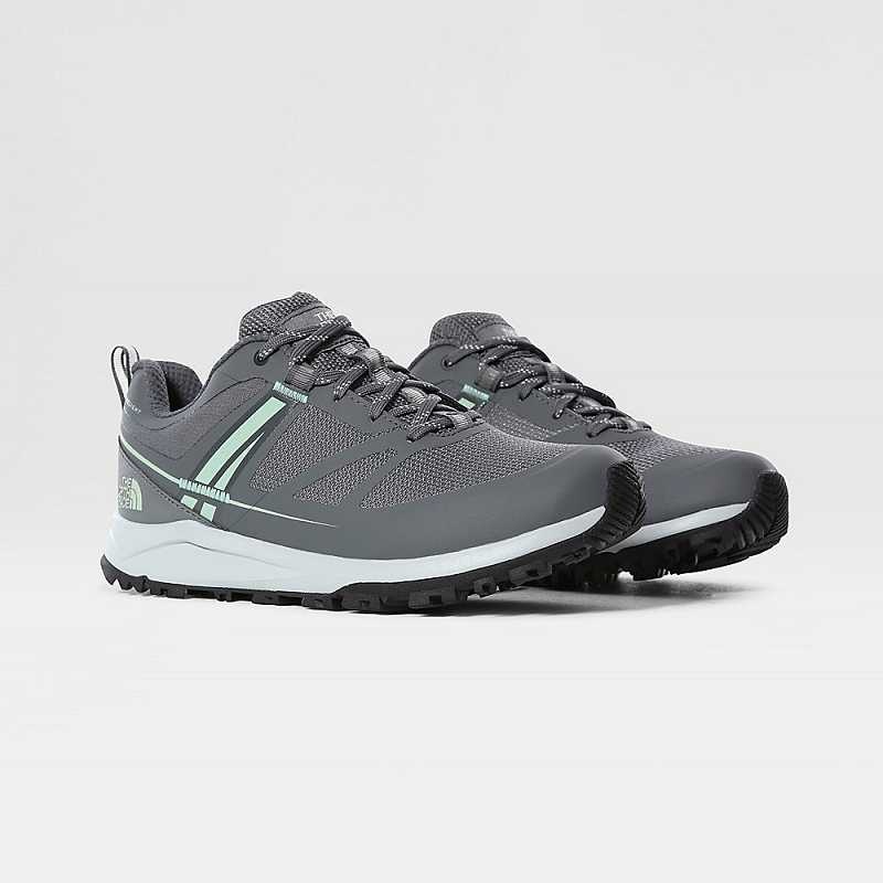 Buty Trekkingowe The North Face Litewave FUTURELIGHT™ Damskie Szare Zielone Białe | Polska-7380614