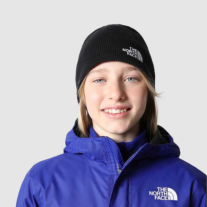 Czapka The North Face Bones Recycled Chłopięce Czarne | Polska-9310472