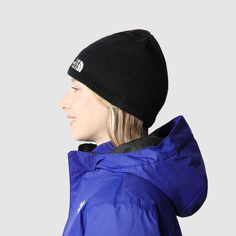 Czapka The North Face Bones Recycled Chłopięce Czarne | Polska-9310472