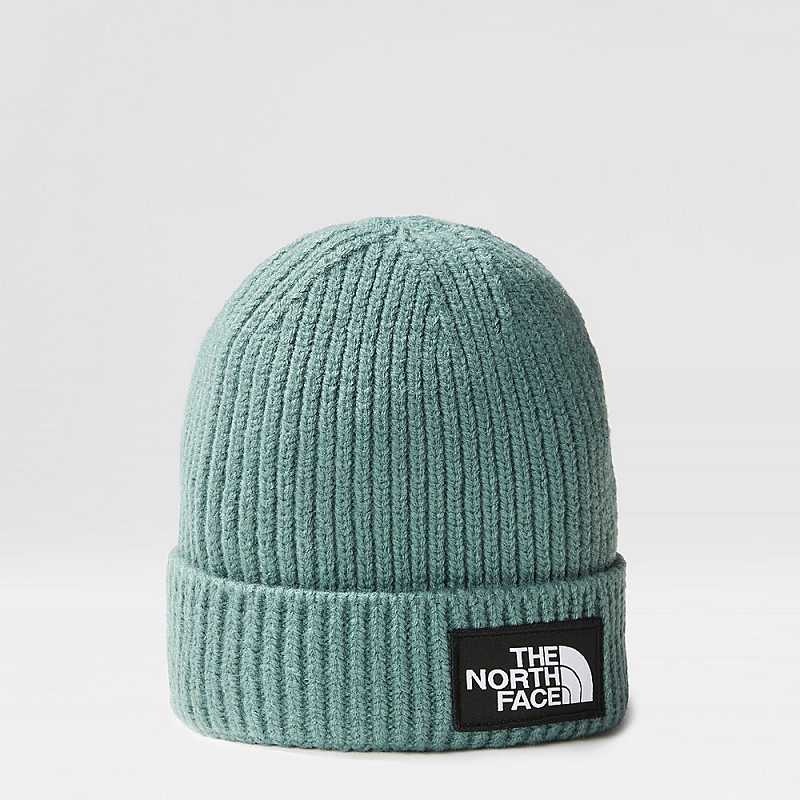 Czapka The North Face TNF Box Logo Cuff Little Dziecięce Ciemny Oliwkowe | Polska-0856394